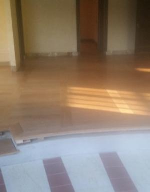 Pose de parquet neuf 