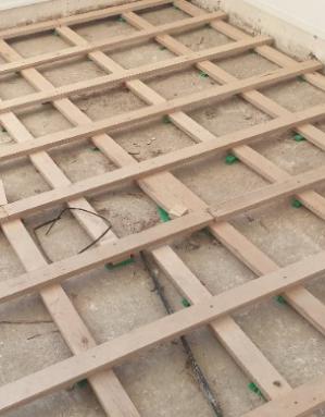 Pose de parquet bois