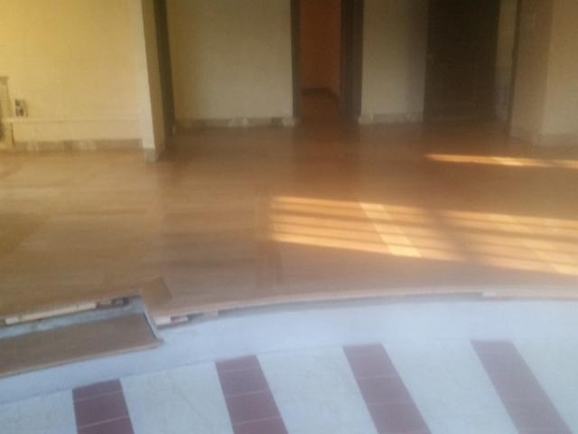 Pose de parquet neuf 